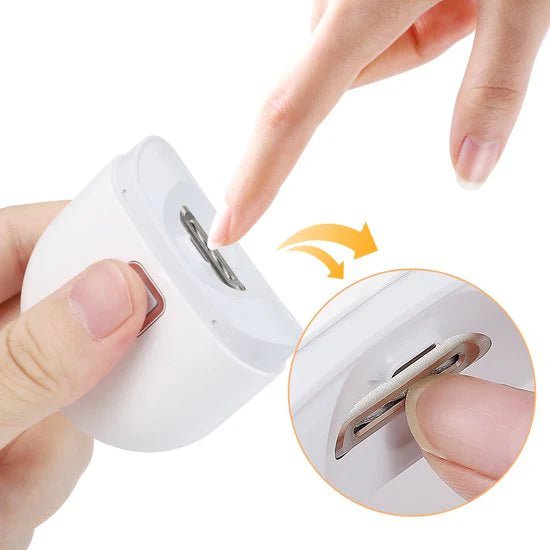 Electric Nail Clipper With Light Nail Polishing Machine - VOLTRIEA